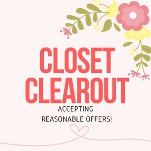 Cleaning the closet prepping for summer!